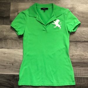Green collared shirt from express